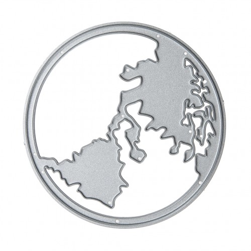 Scrapbooking Metal Cutting Dies Earth Globe DIY Photo Album Decorative Craft Embossed Paper Card Cut