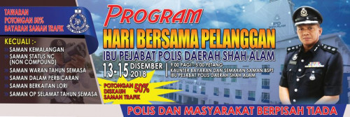 Polis Saman 50% discount