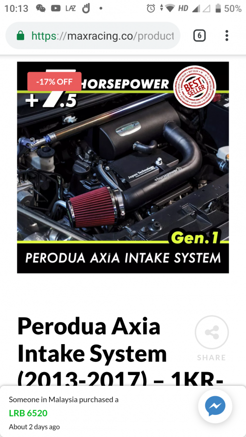 LYN Perodua Axia Club V7