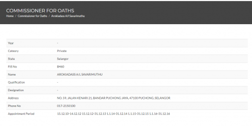 Conned by Landlord (AROKIADASS A/L SAVARIMUTHU)