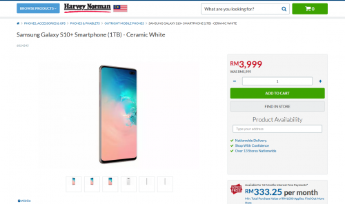 samsung s10 harvey norman