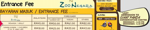 Zoo Negara Opening Hours Rates