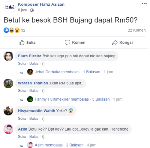 BSH Bujang Raya RM50 : Fake or Real