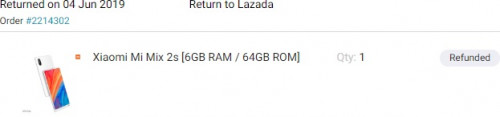 refunded
