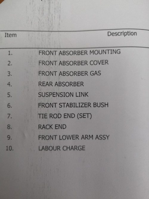 Myvi 2013 Suspension System Broken