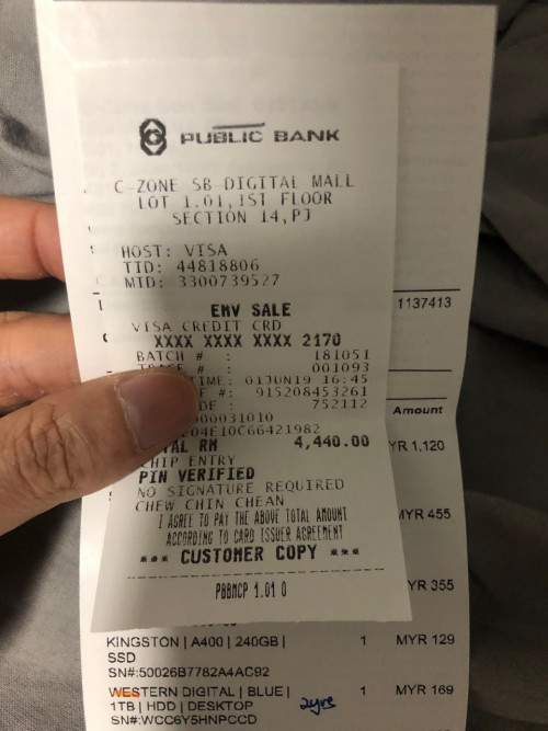 [SOLD] GAMING DESKTOP built in WIFI receipt RM4.5k