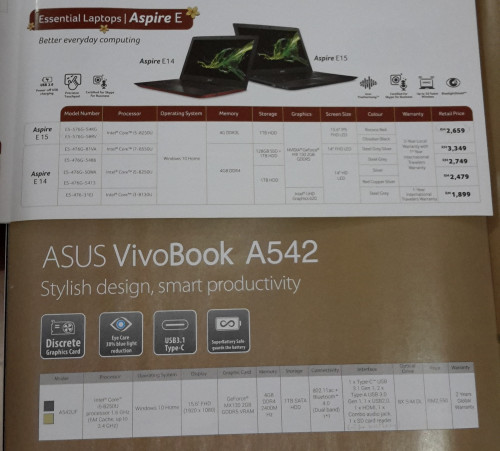laptop spec compare