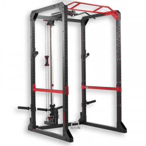 weight training rack chin ups squat bench press back work