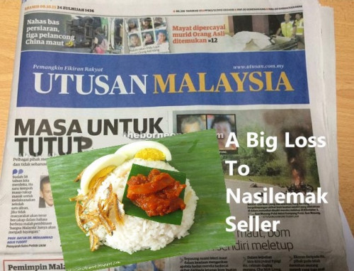 Utusan A big loss to Nasilemak Seller