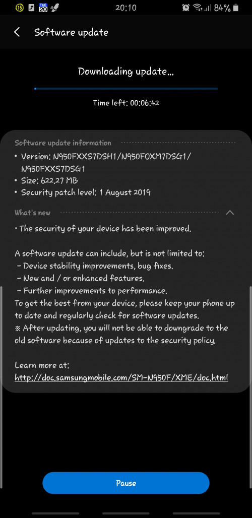 Screenshot 20190820 201003 Software update