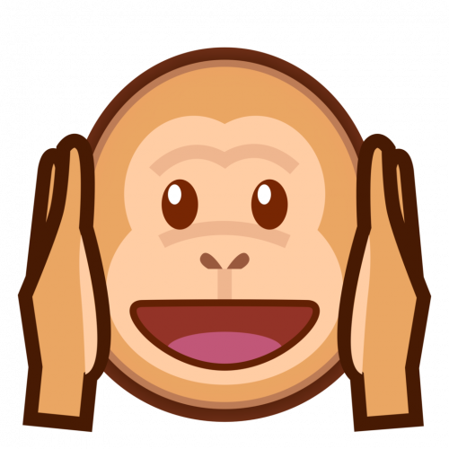 PEO hear no evil monkey.svg 1030x1030