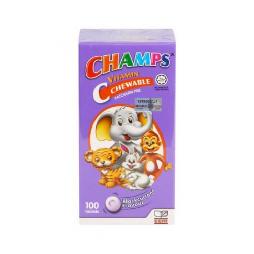 Champs Vitamin C 100mg Blackcurrent