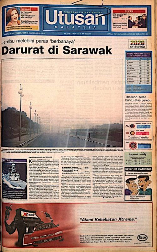 1997 Jerebu haze: Chief minister run away