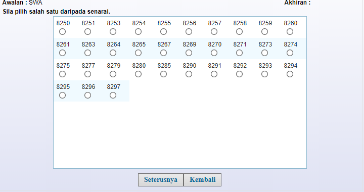 Check Current Series Jpj Number Availability Here