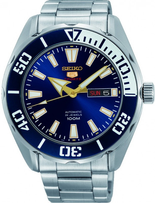 seiko sports 5 automatic blue dial mens watch srpc51k starbuy 3