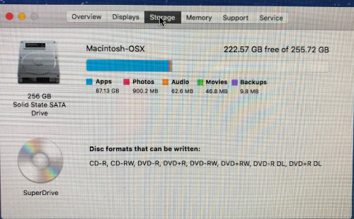Apple iMac 21.5 Ci3 3.06Ghz storage