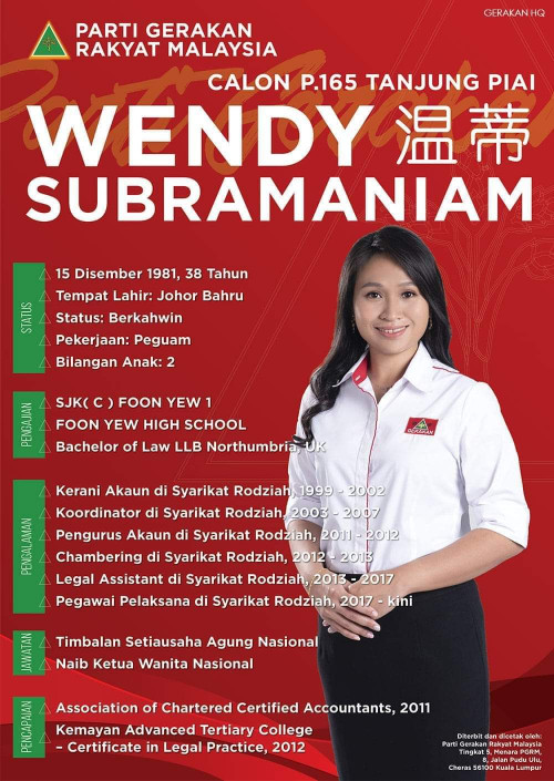 Profile Of Tanjung Piai By Election Contesters