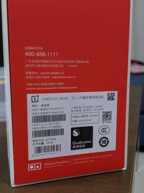 [WTS] ONEPLUS 6 (A6000) 64GB MIRROR BLACK