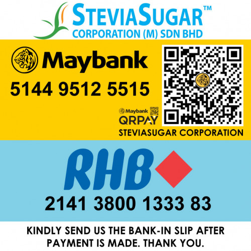 SteviaSugar Bank Acc Sales