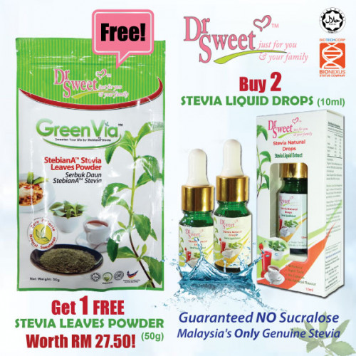 2 x Drops10ml FREE 1 x Greenvia 20191202