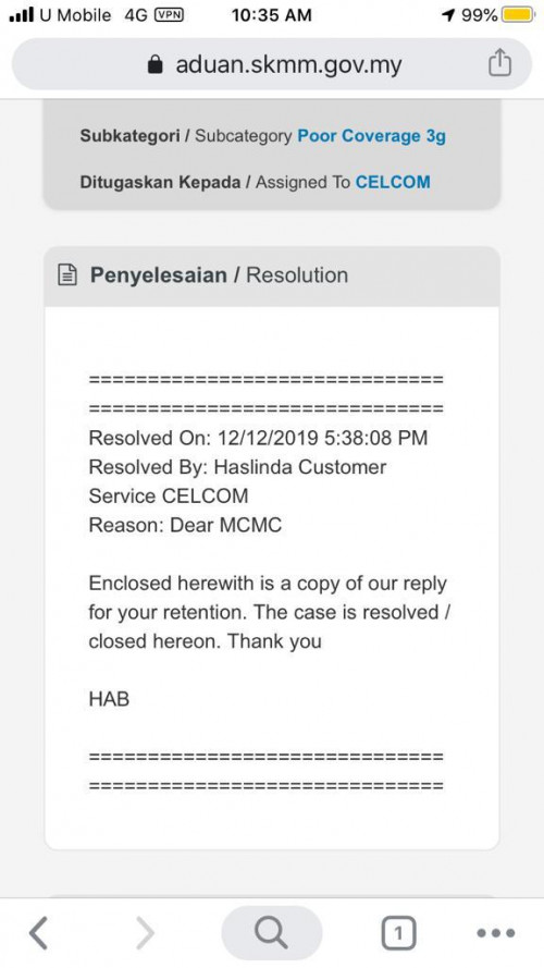Celcom Poor Coverage