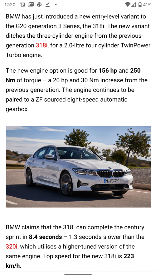2020 G20 318i To Get Detuned 2 0 B48 Engine