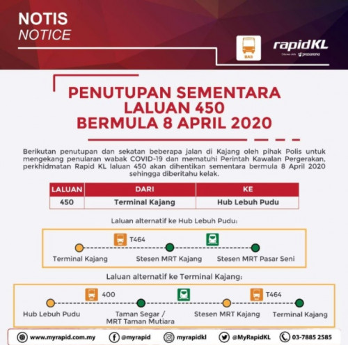 MyRapid, KTMB u0026 MAHB info during MCO.