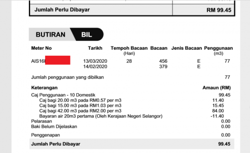 Selangor bill air pay What Bill