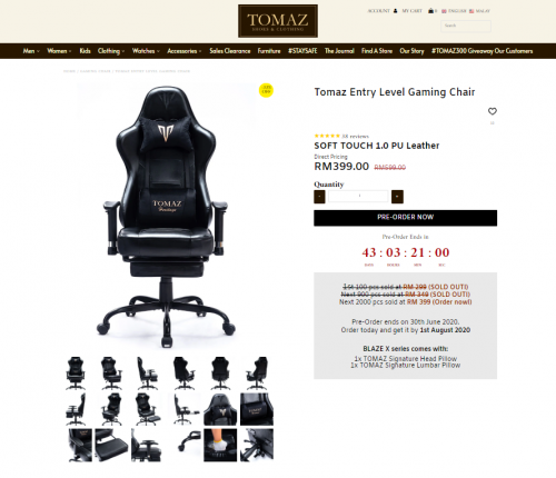 Tomaz Shoes (MY): JOIN THE GAMING CHAIR HYPE