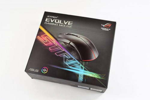 asus rog strix evolve front of box