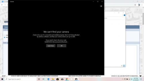 Webcam issue