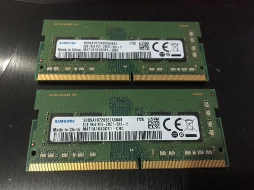Samsung 8GB DDR4 Rams 2400T x2