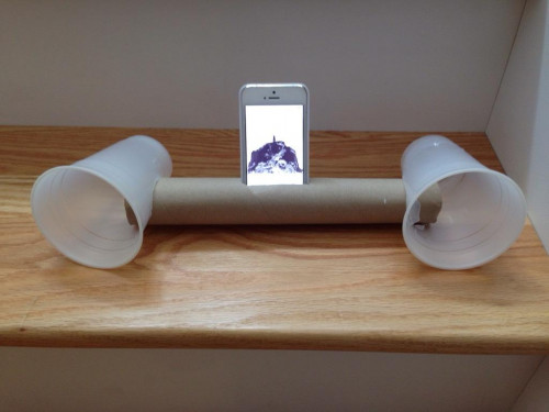 iphone cup speakers lol