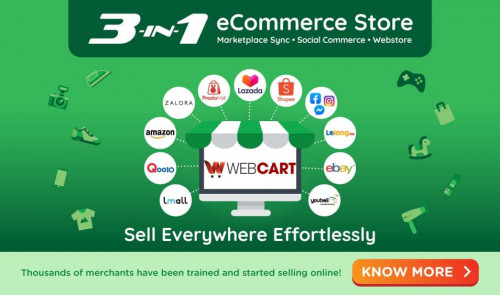 Webcart multiple sync