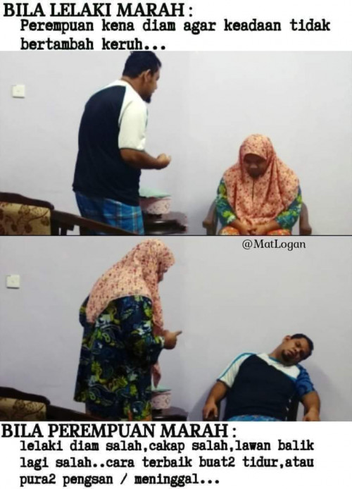 Lelaki Vs Perempuan Marah