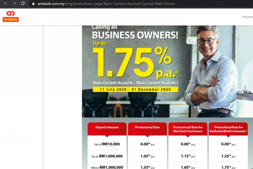 how to open company current account