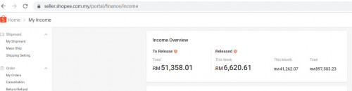 shopee income statement