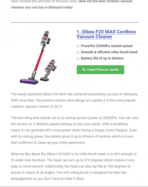 Dibea f20 max online review