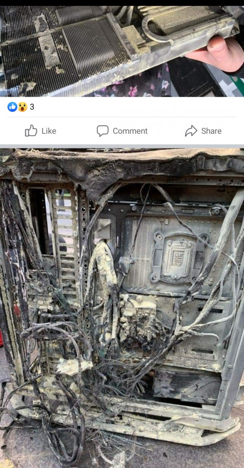 PC explodes after changed to RTX 3090 - Chit-Chat - Mugentech