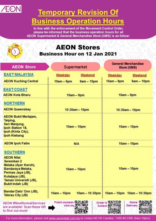 aeon operating hours chinese new year