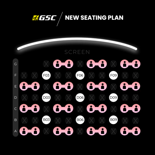 This is how the seat arrangement at GSC