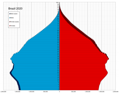 1200px Brazil single age population pyramid 2020 - Pictr.com