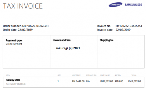 tax invoice
