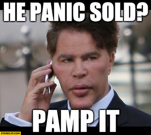 he panic sold pump it bogdanoff on the phone calling