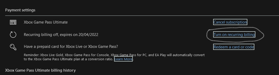 can i cancel xbox game pass ultimate and get another $1 month