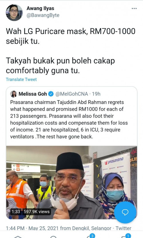 Beraking News Pasir Salak Mp Pakai Rm1k Mask
