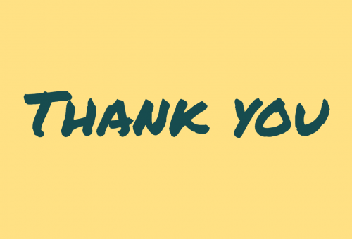 Thank you 2020