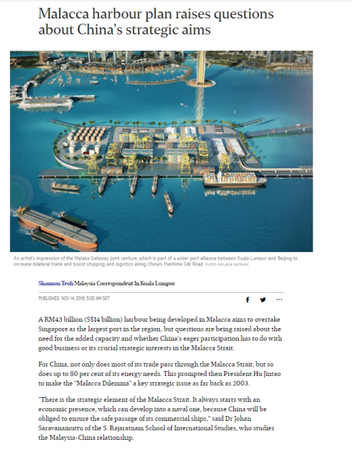 China in Msian Ports