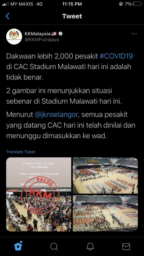 Kkm Caught Lying