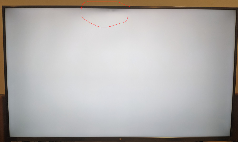 marks on tv screen after cleaning